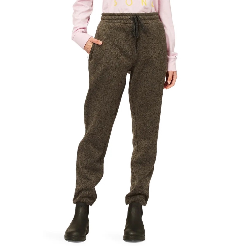 Cozy Knit Drawstring Jogger Pants - Grey Brown. Theses Are Very Warm!